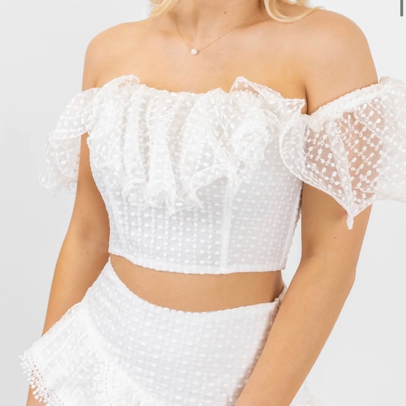 Blu Spero: “Dare To Fail Off Shoulder Lace Crop Top” - Picture 2 of 9